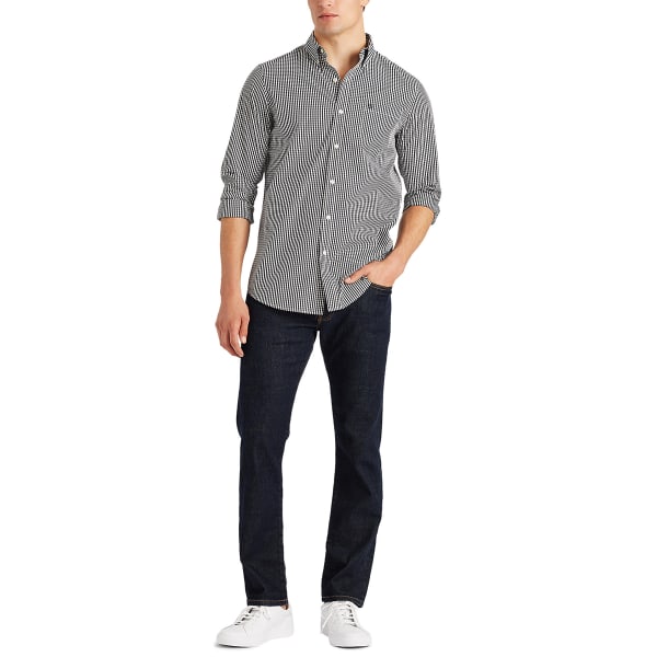 CHAPS Men's Stretch Easy Care Poplin Button-Down Shirt