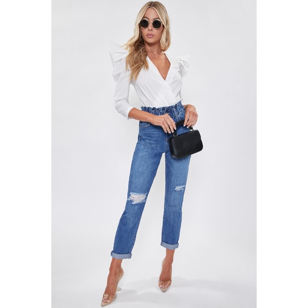 YMI Juniors Hybrid Dream Jean With Paperbag Waist