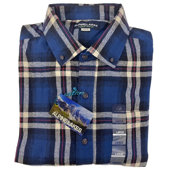 ALPINE LAKES Men's Long Sleeve Flannel Shirt