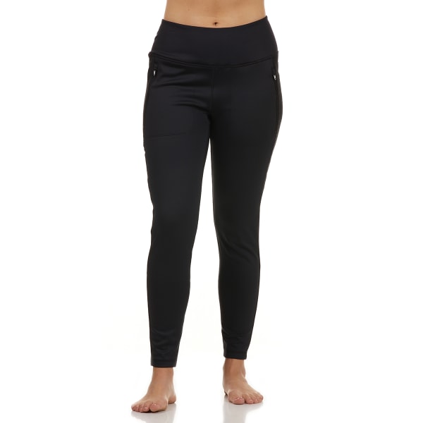 Spyder Active Leggings XL Stretch Red Zip Back Pocket SP655