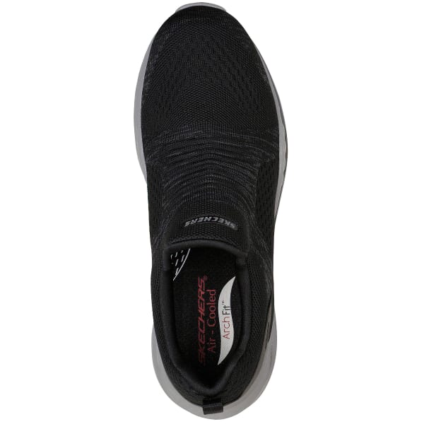 SKECHERS Arch Fit Orvan - Denison slip-on for Men - Black - Chaussures Bari  à Saint-Léonard