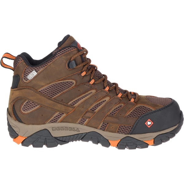 MERRELL Men's Moab Vertex Mid Waterproof Comp Toe Work Boots