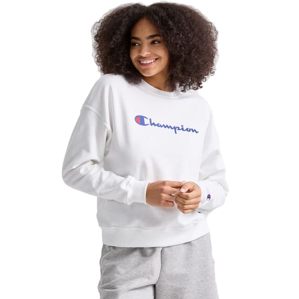 CHAMPION Women's Powerblend Fleece Relaxed Fit Crew