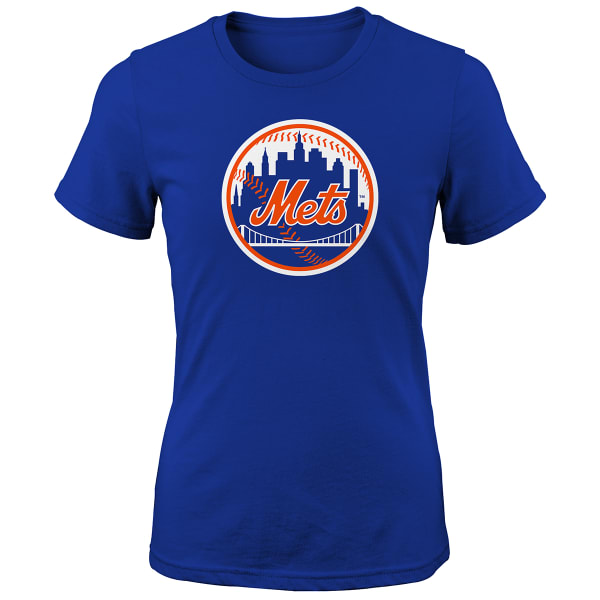 NEW YORK METS Girls' Primary Logo Short-Sleeve Tee