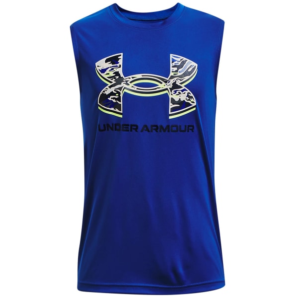 UNDER ARMOUR Boys' Tech Graphic Muscle Tee