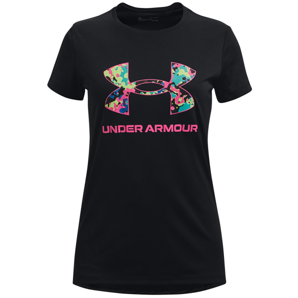 UNDER ARMOUR Girls' UA Tech Big Logo Short Sleeve Tee