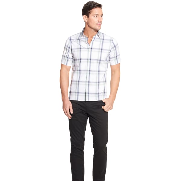 VAN HEUSEN Men's Slim-Fit Never Tuck Button-Down Shirt