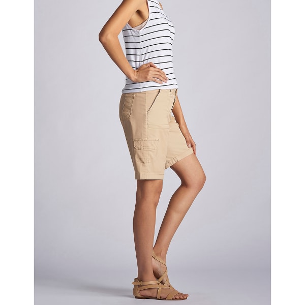 LEE Women's Relaxed Fit Avey Knitwaist Cargo Bermuda Shorts