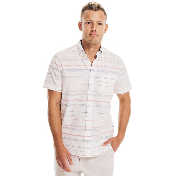 NAUTICA Men's Chambray Short-Sleeve Shirt