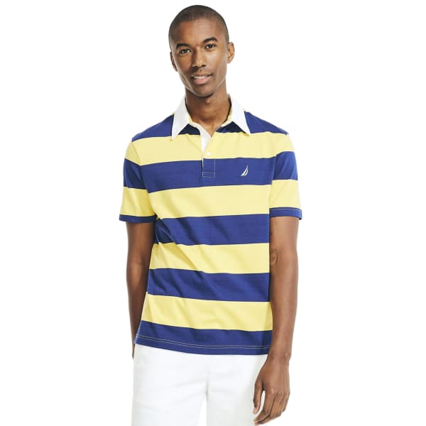 NAUTICA Men's Rugby Stripe Polo