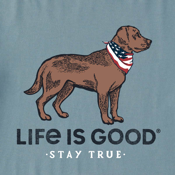 LIFE IS GOOD Men's Stay True Dog Crusher-Lite Graphic Tee