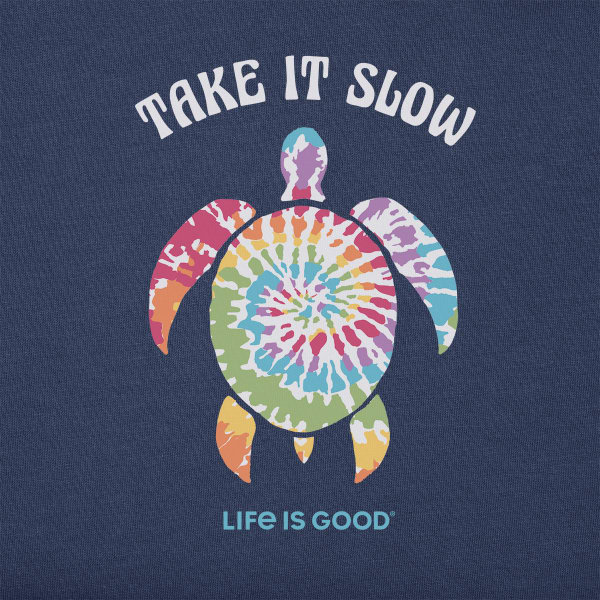 LIFE IS GOOD Women's Turtle Tie-Dye Short-Sleeve Crusher Tee