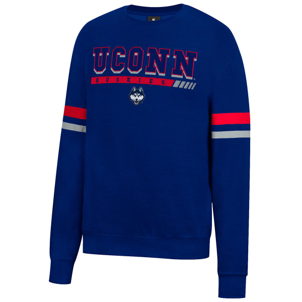 UCONN Men's Long-Sleeve Crewneck Fleece