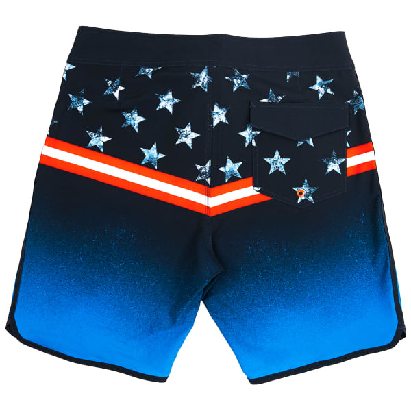 BURNSIDE Guys' Stars & Stripes Board Shorts