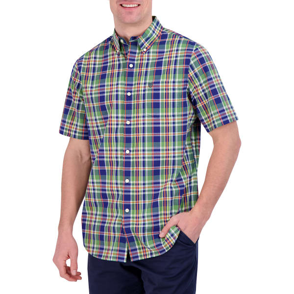 CHAPS Men's Short-Sleeve Woven Shirt