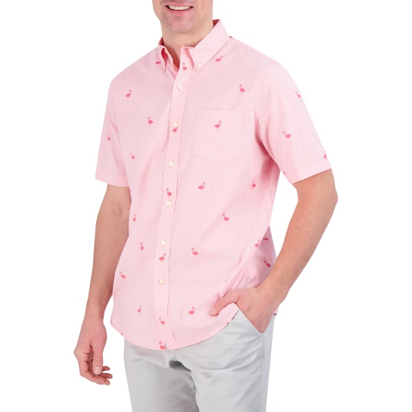 CHAPS Men's Anchor Woven Short-Sleeve Shirt