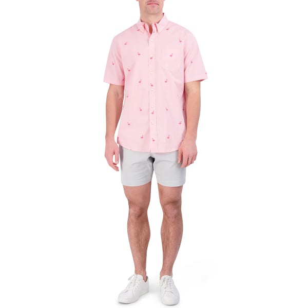 CHAPS Men's Anchor Woven Short-Sleeve Shirt