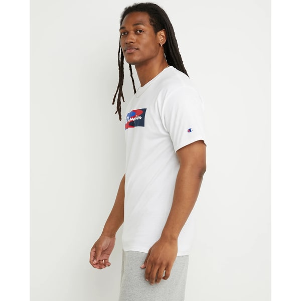 CHAMPION Men's Box Script Short-Sleeve Graphic Tee