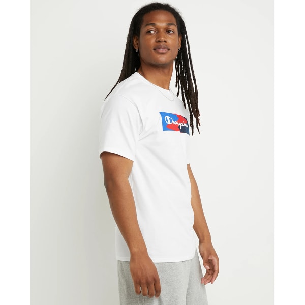 CHAMPION Men's Box Script Short-Sleeve Graphic Tee