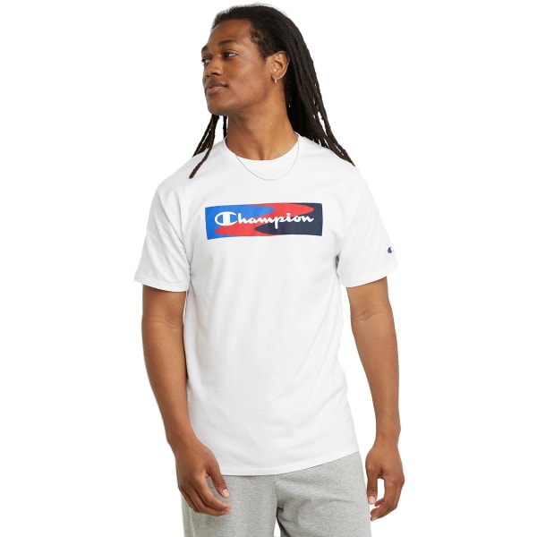 CHAMPION Men's Box Script Short-Sleeve Graphic Tee