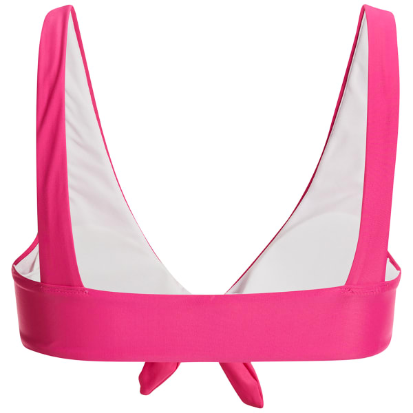 SHIMMER BAY Juniors' Front-Tie Swim Top