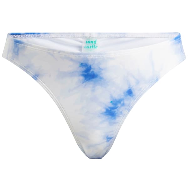 SAND CASTLE Juniors' Tie Dye Hipster Swim Bottoms