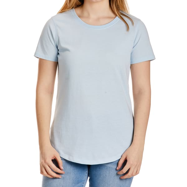 JORDANA ROSE Women's Curved Bottom Short-Sleeve Crew Tee