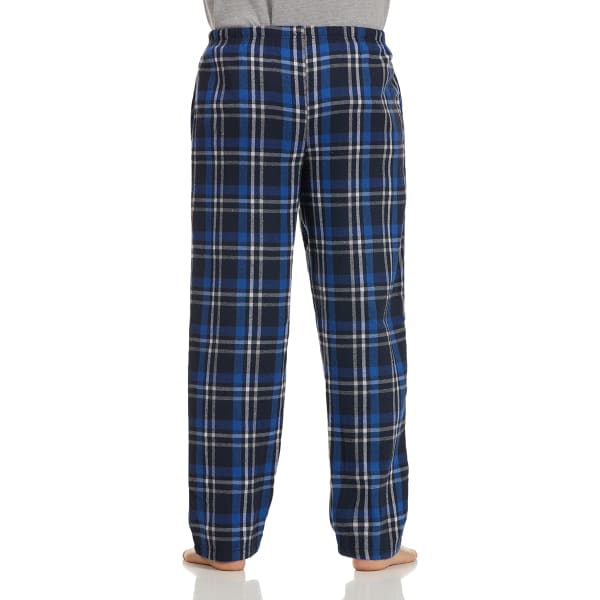 Bedlam Older Boys Flannel Check Pyjama Sleep Shorts Blue Black