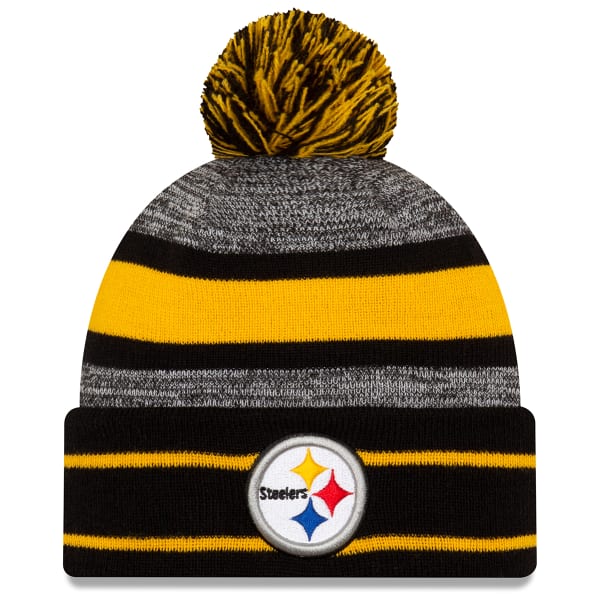 PITTSBURGH STEELERS Cuff Pom Knit Hat