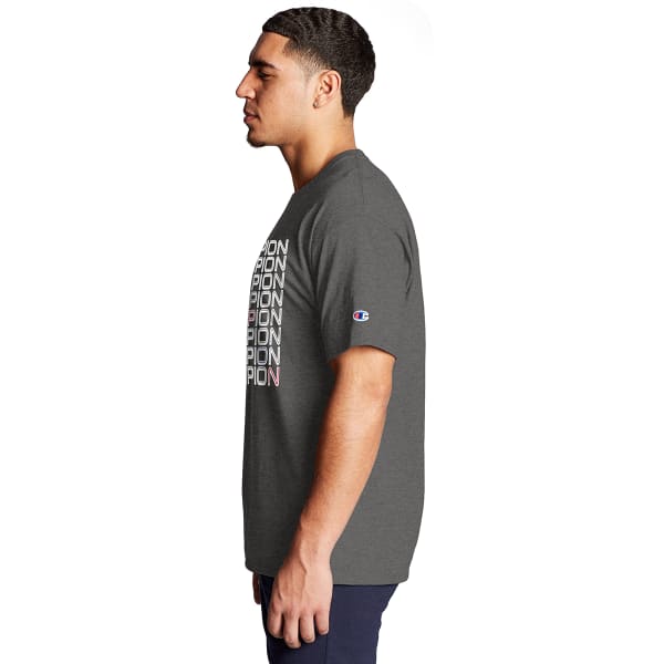 CHAMPION Men's Cascading Color Short Sleeve Graphic Tee