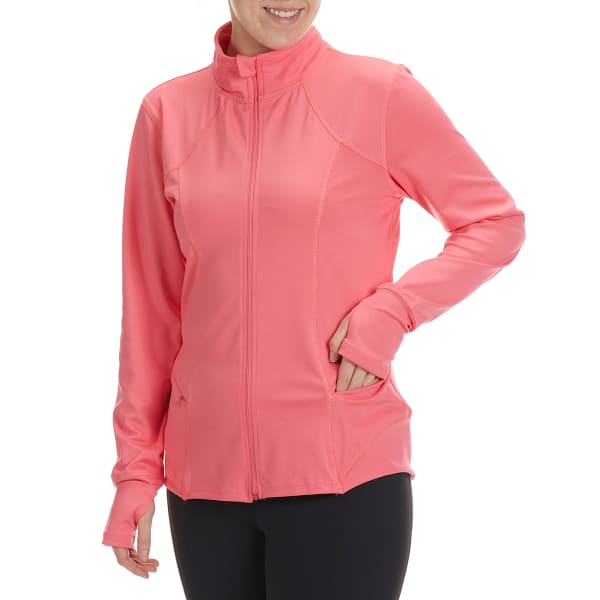 RBX Women's Double Peached Interlock Jacket w/ Zip Pockets