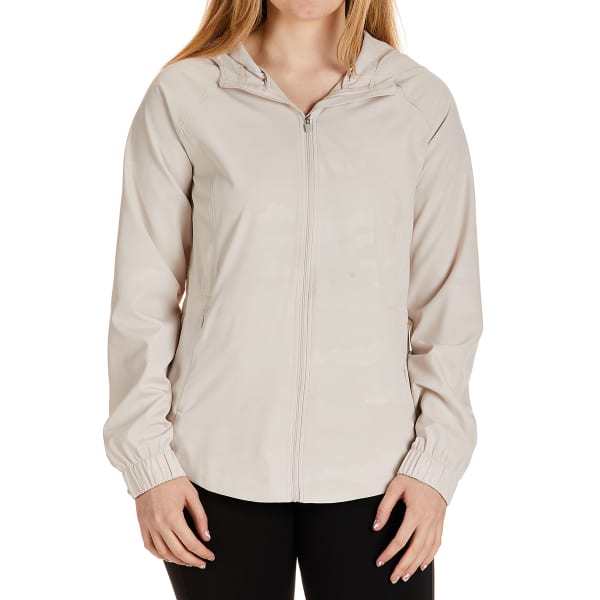 RBX Women's Embossed Stretch Hoodie Jacket w/ Zip Pockets