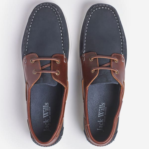 JACK WILLS Men's Leather Boat Shoes