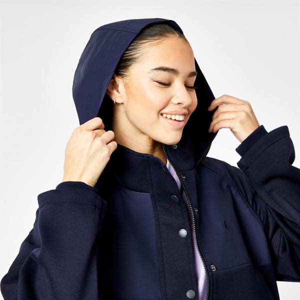 JACK WILLS Women's Burbage Ponte Nylon Hooded Jacket