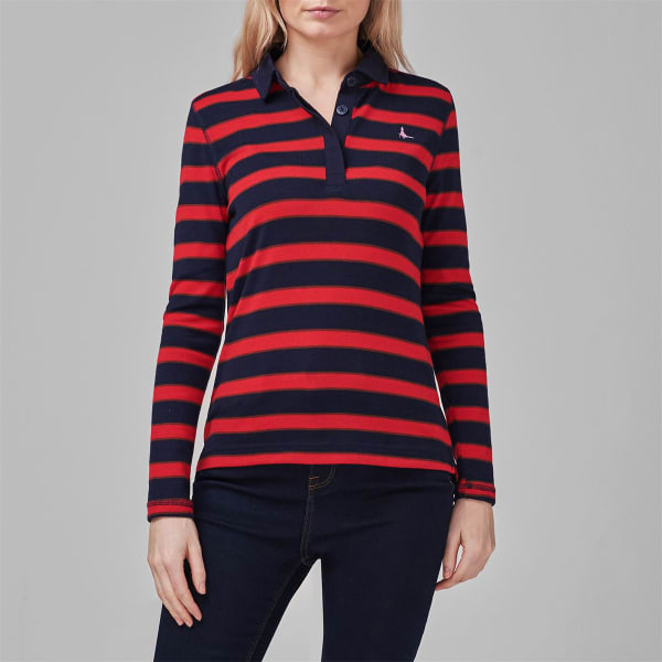 JACK WILLS Women's Knitted Stripe Rugby Top