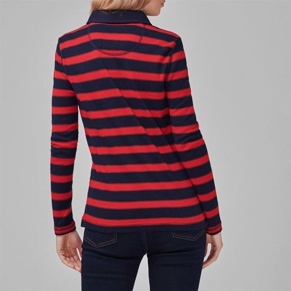 JACK WILLS Women's Knitted Stripe Rugby Top