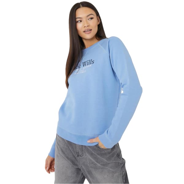 JACK WILLS Women's Elmswe Raglan Crew Sweatshirt