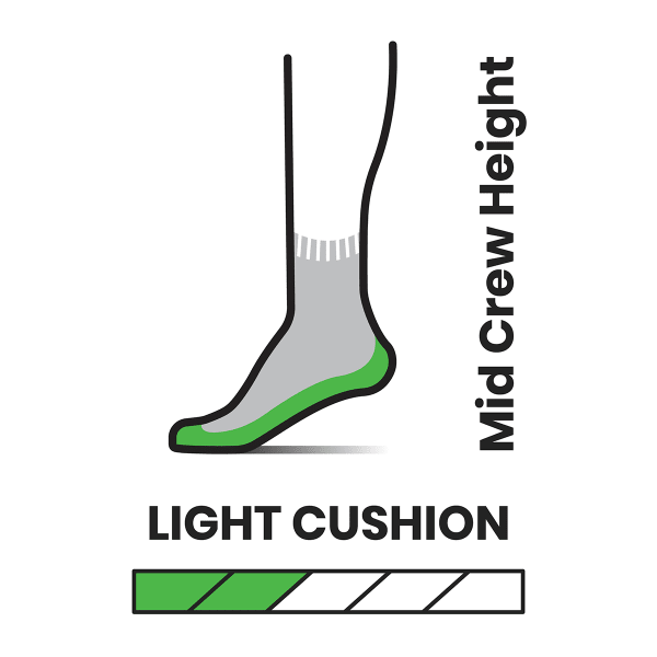 SMARTWOOL Men's Hike Light Cushion Mid Crew Socks