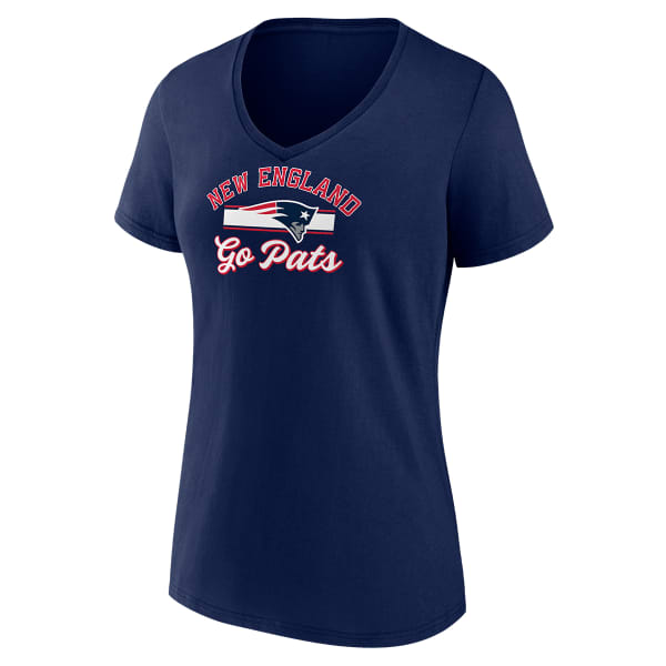 NEW ENGLAND Women's Fanatics Short-Sleeve V-Neck Tee