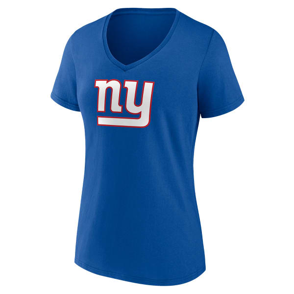 NEW YORK GIANTS Women's Fanatics Primary Logo V-Neck Tee