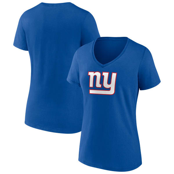 NEW YORK GIANTS Women's Fanatics Primary Logo V-Neck Tee