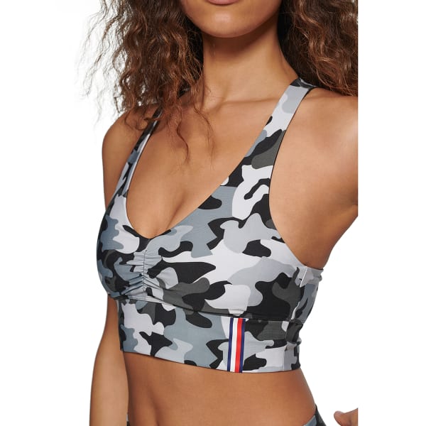 TOMMY HILFIGER SPORT Women's Camo Racerback Sports Bra - Bob's Stores