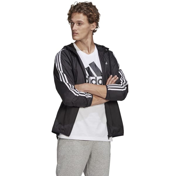 ADIDAS Men's Primegreen Essentials 3-Stripes Windbreaker - Bob's Stores