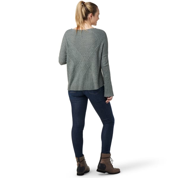 SMARTWOOL Women's Shadow Pine Cable V-Neck Sweater