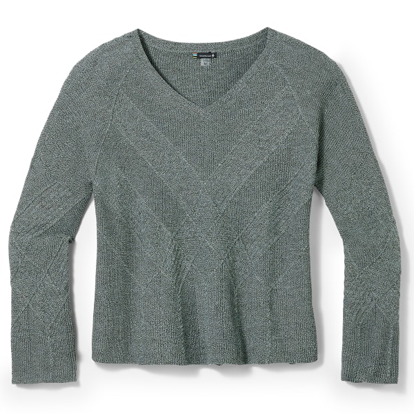 SMARTWOOL Women's Shadow Pine Cable V-Neck Sweater