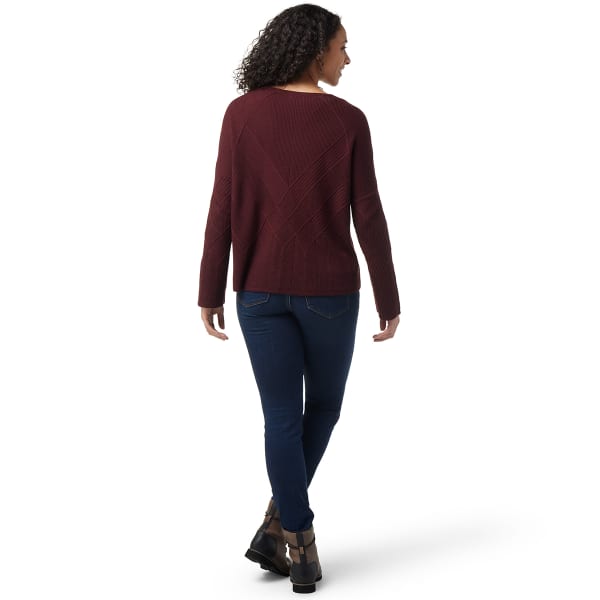 SMARTWOOL Women's Shadow Pine Cable V-Neck Sweater