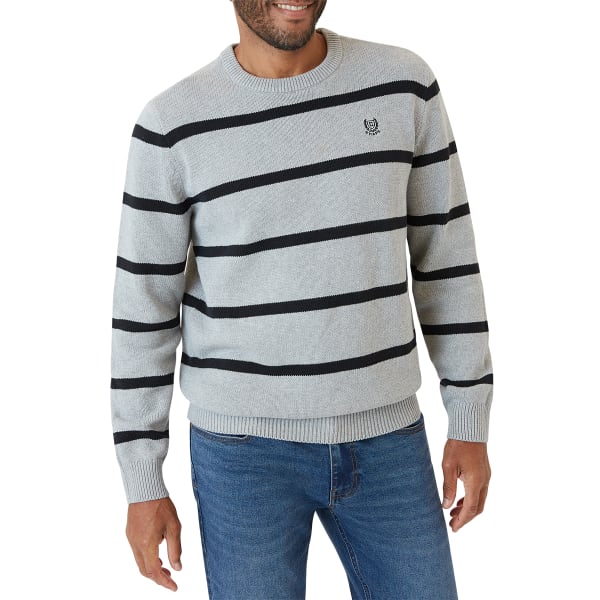 CHAPS Men's Original Crewneck Striped Sweater