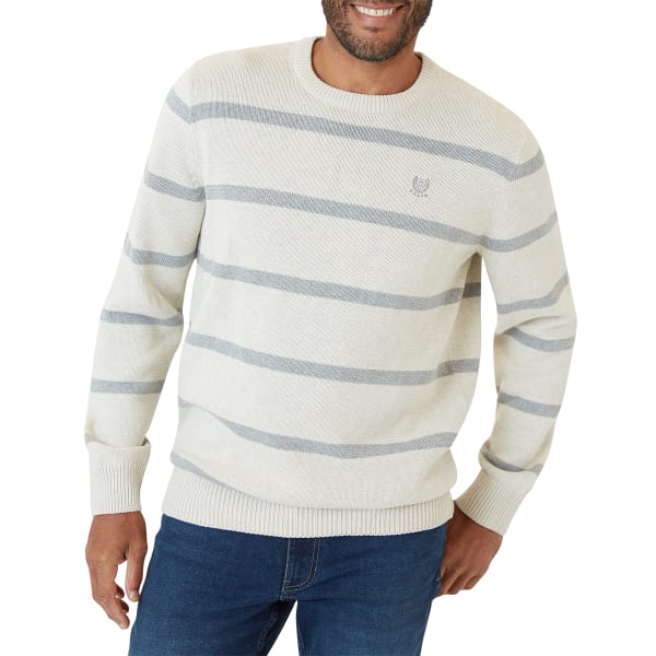 CHAPS Men's Original Crewneck Striped Sweater