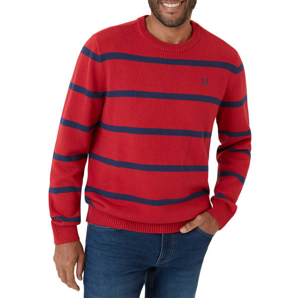 CHAPS Men's Original Crewneck Striped Sweater