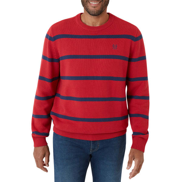 CHAPS Men's Original Crewneck Striped Sweater